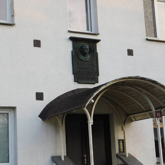 Pamětní deska Františka Poloprudského v Poříčí nad Sázavou