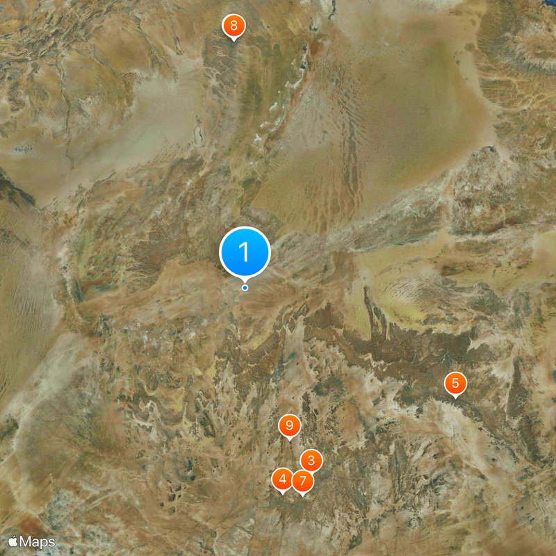 Algerian Desert Map