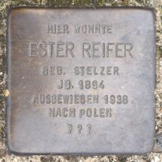 Stolperstein dedicated to Ester Reifer