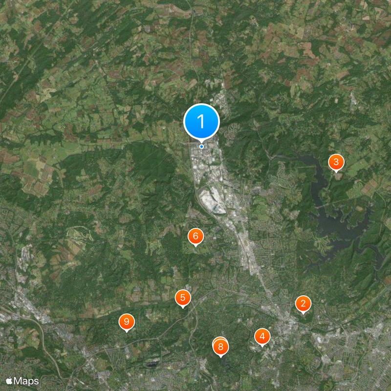 Hunt Valley Map