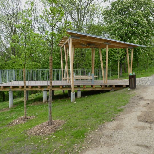 Vyhlídka na bývalé sjezdovce ve Wilsonově lese