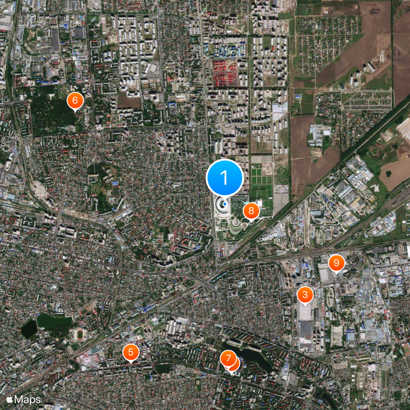 Estadio del FC Krasnodar Mapa