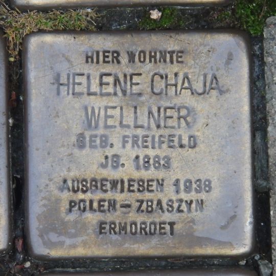 Stolperstein für Helene Chaja Wellner