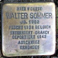Stolperstein dedicated to Walter Sommer