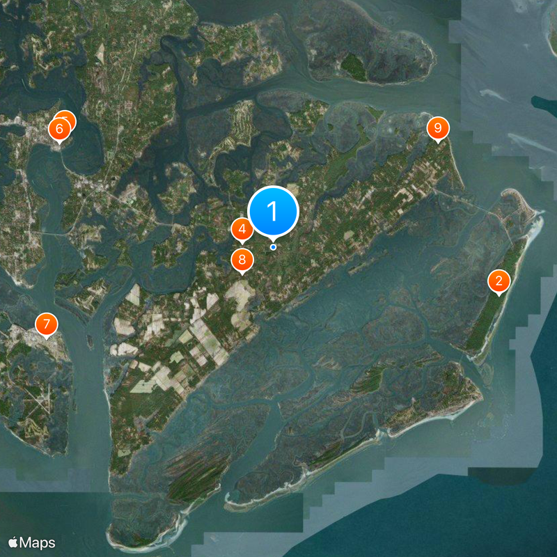 Saint Helena Island Map