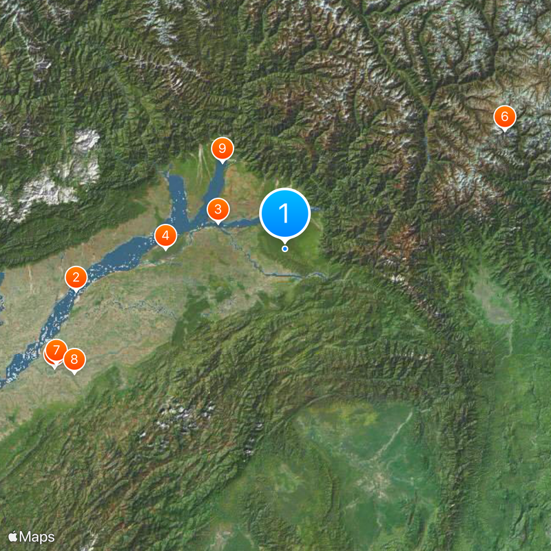 Namdapha National Park Kaart