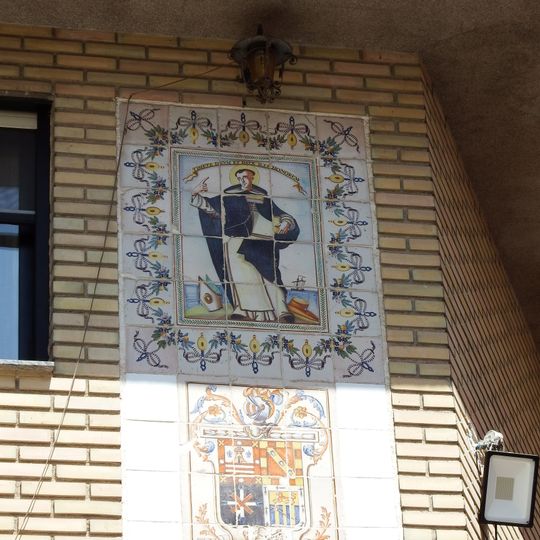 Ceramic panel of Saint Vincent Ferrer in Callosa d'en Sarrià