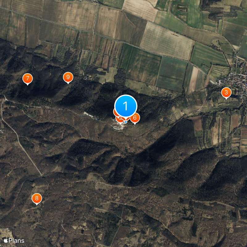 Pomnik Kyffhäuser Mapa