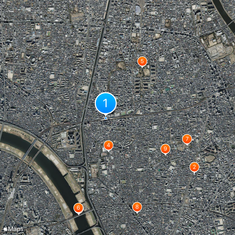 Ayase Station Map