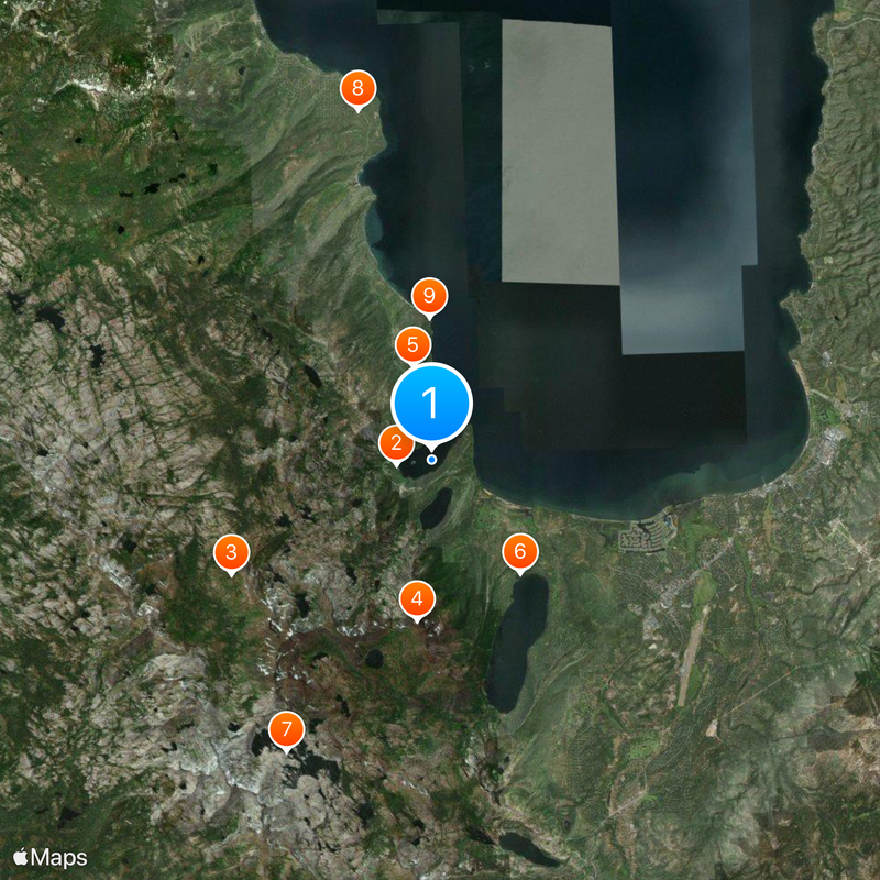 Emerald Bay State Park Mapa
