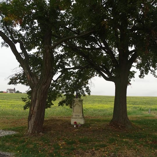 Kříž u Horní Bělé u silnice na Tlucnou