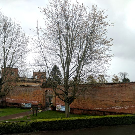 Orangery, Fountain And Garden Wall At Rufford Abbey