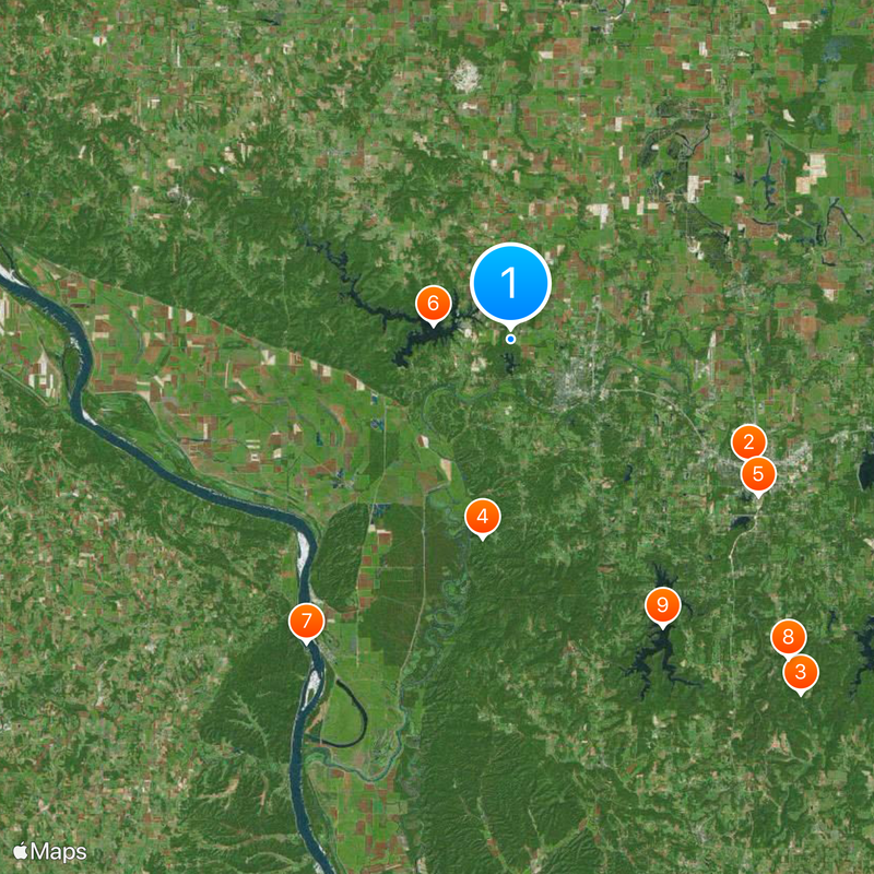 Contea di Jackson Mappa