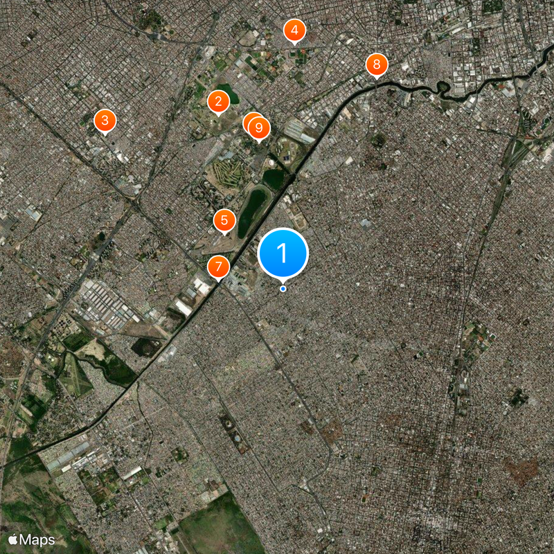 Villa Fiorito Map