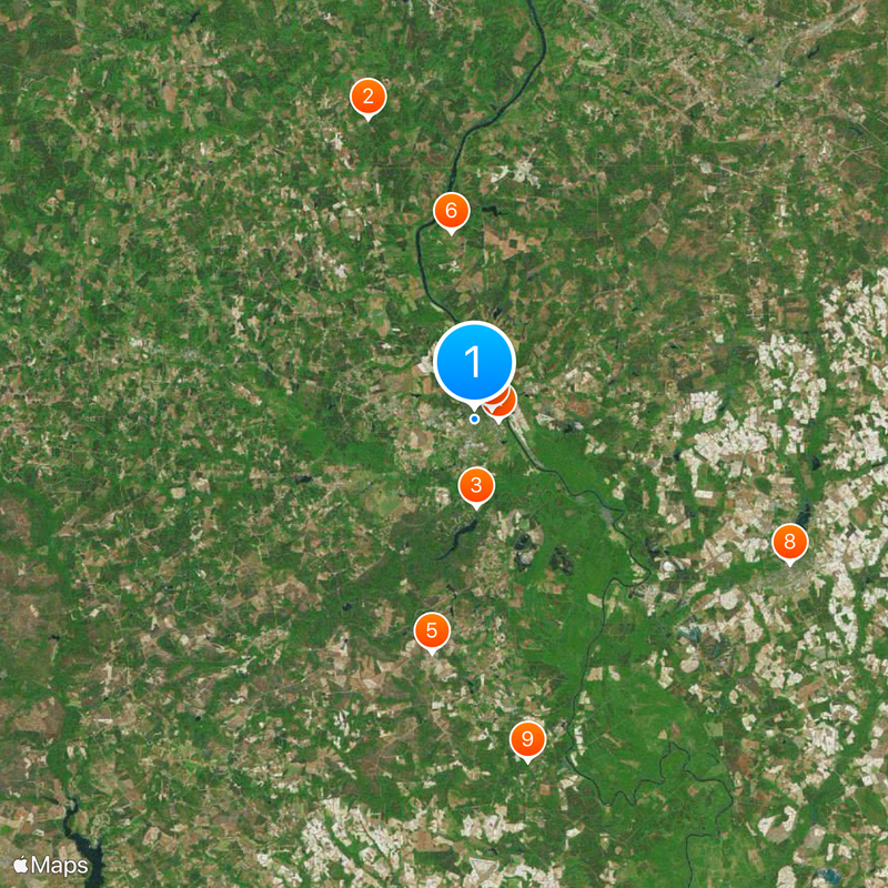 Cheraw Map
