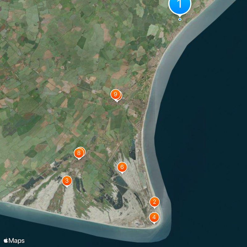 Romney, Hythe and Dymchurch Railway Mapa