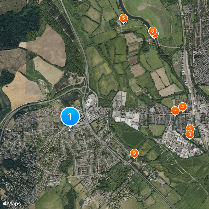 Oxford West and Abingdon Map