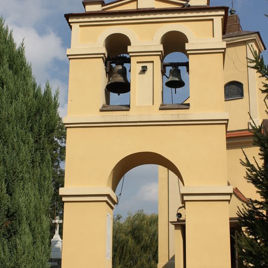 Bell tower of Saint Anne church in Łąsko Wielkie