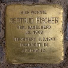 Stolperstein dedicated to Gertrud Fischer