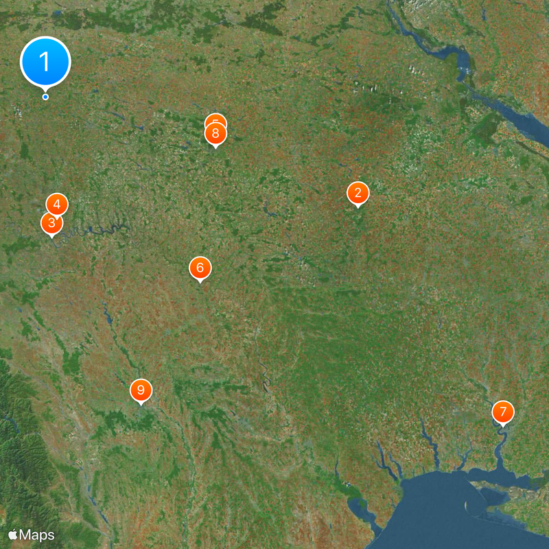 Southern Bug Map
