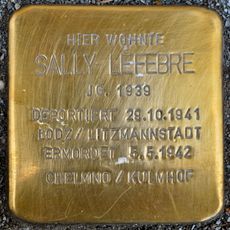 Stolperstein dedicated to Sally Lefebre