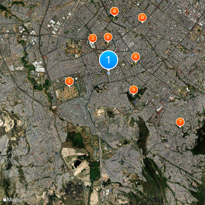 Rafael Uribe Uribe Mapa