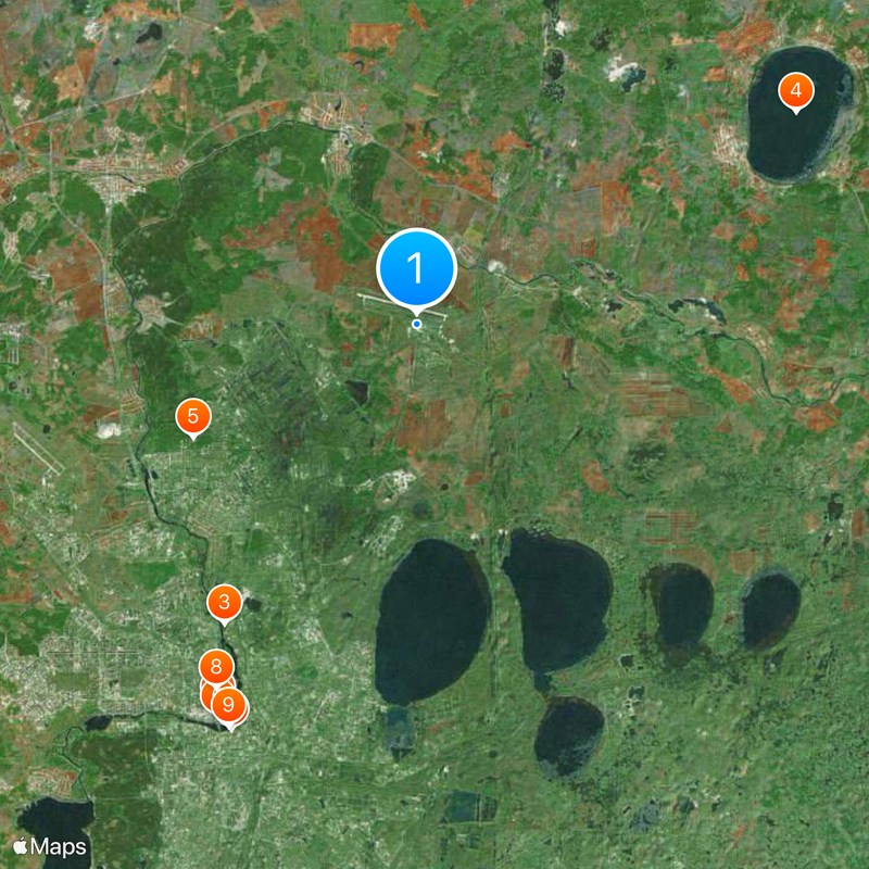 Chelyabinsk Airport Map