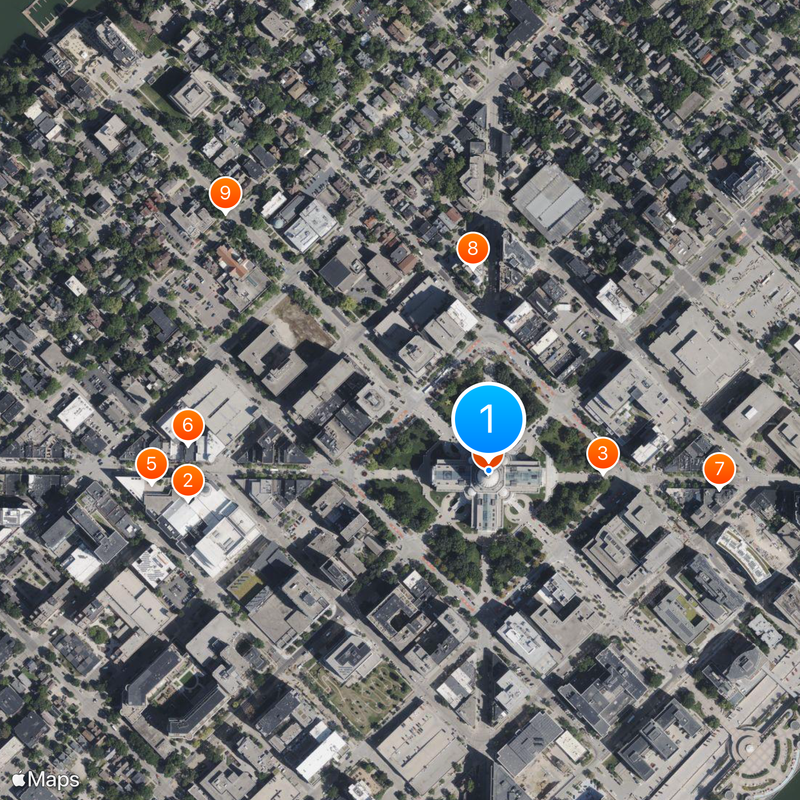 Wisconsin State Capitol Mapa