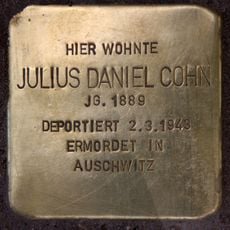 Stolperstein en memoria de Julius Daniel Cohn