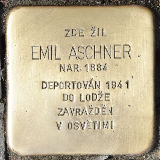 Stolperstein dedicated to Emil Aschner