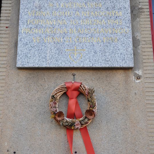 Pamětní deska Marie Restituty Kafkové