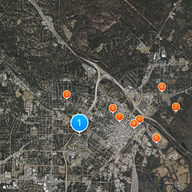 Mercer University Map