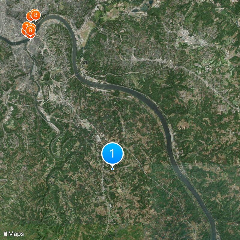 Contea di Campbell Mappa