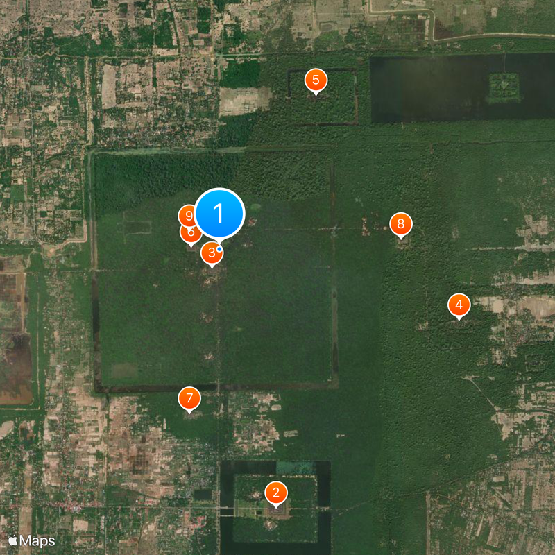 Angkor Thom Mapa