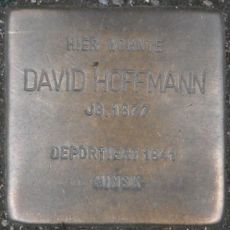 Stolperstein à la mémoire de David Hoffmann