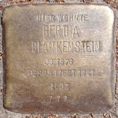 Stolperstein en memoria de Bertha Blankenstein