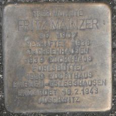 Stolperstein en memoria de Fritz Mainzer