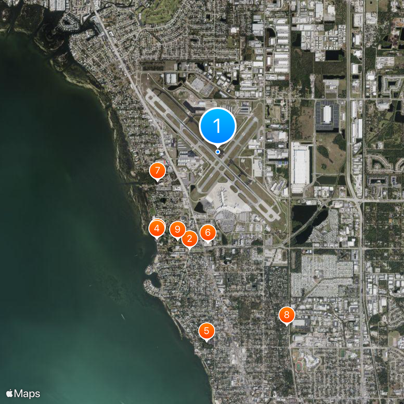 Sarasota–Bradenton International Airport Map