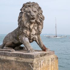 Statue of Lion on Plinth