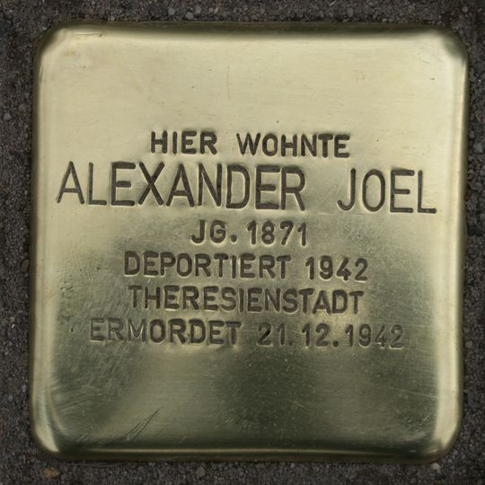 Stolperstein für Alexander Joel