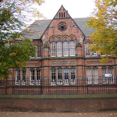 Ashgate Junior School, front block, dining hall and boundary wall