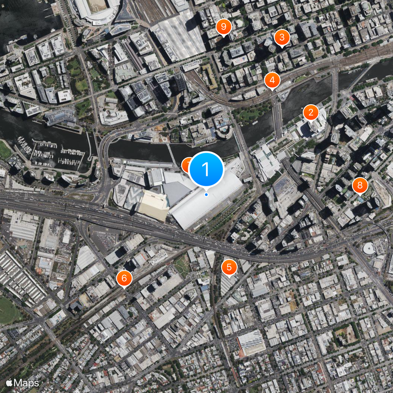 Melbourne Convention and Exhibition Centre Map