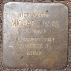 Stolperstein dedicated to Michael Haas