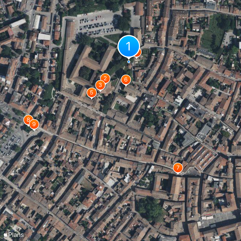 Mausoleum der Galla Placidia Karte