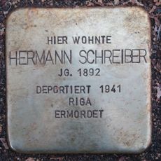 Stolperstein dedicated to Hermann Schreiber
