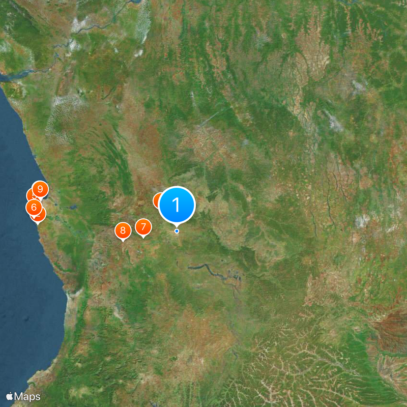 Malanje Province Map