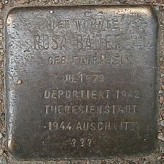 Stolperstein dedicated to Rosa Bauer