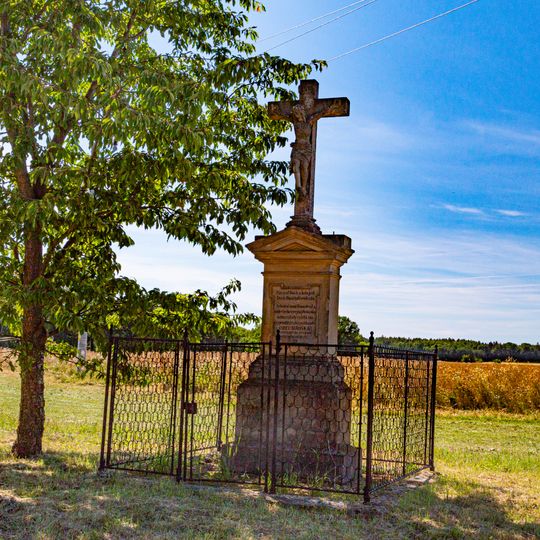 Cross on the southern edge of Hroška