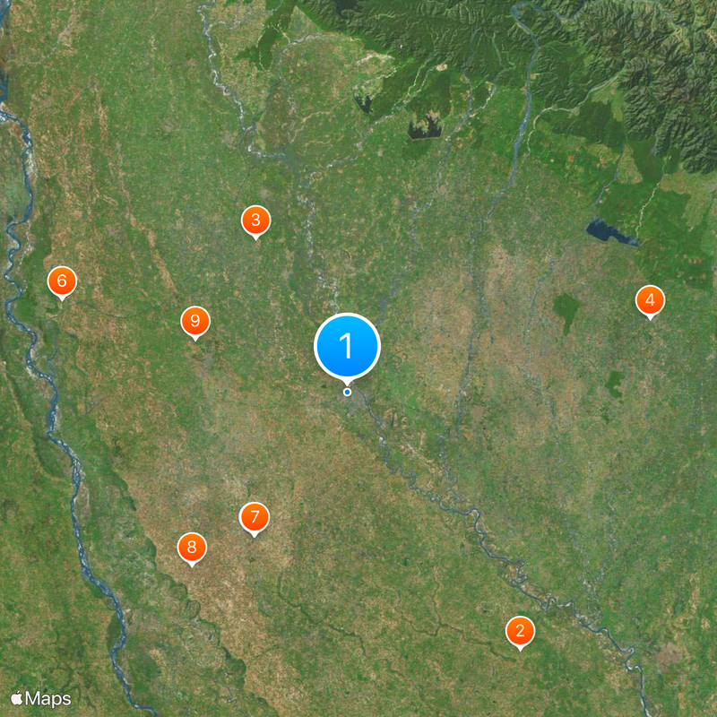 Moradabad district Map