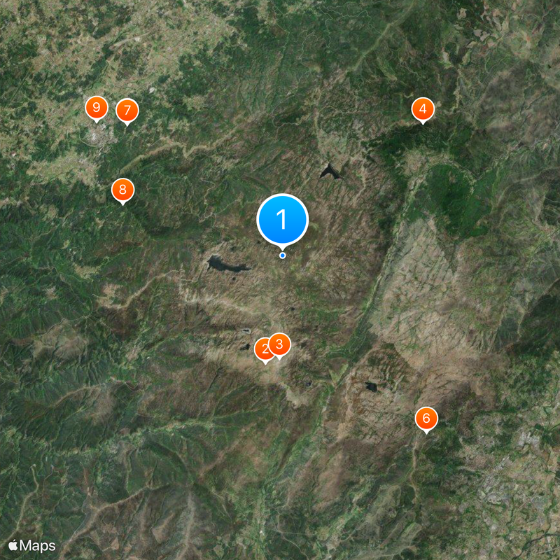 Covão dos Conchos Mappa